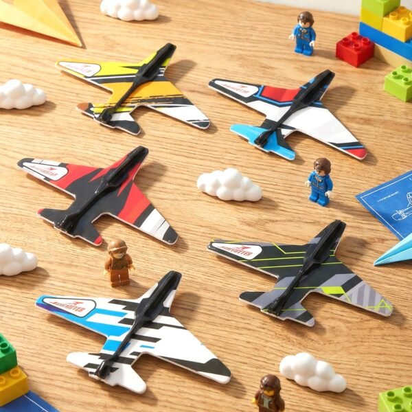 Air Battle Plane Launcher Toy – Safe Foam Glider Set for Kids
