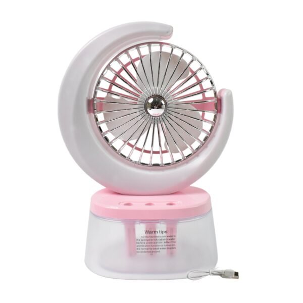 Portable Humidifying Fan – LED Light & USB | Airvanta