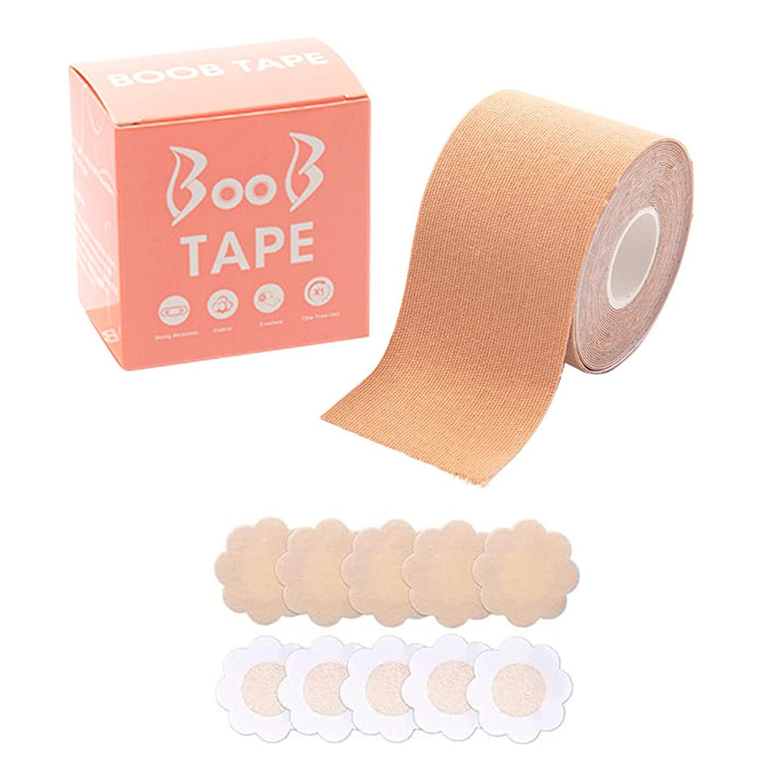 Boob Tape with Nipple Covers – Invisible Lift & Support | Velvet Wellness