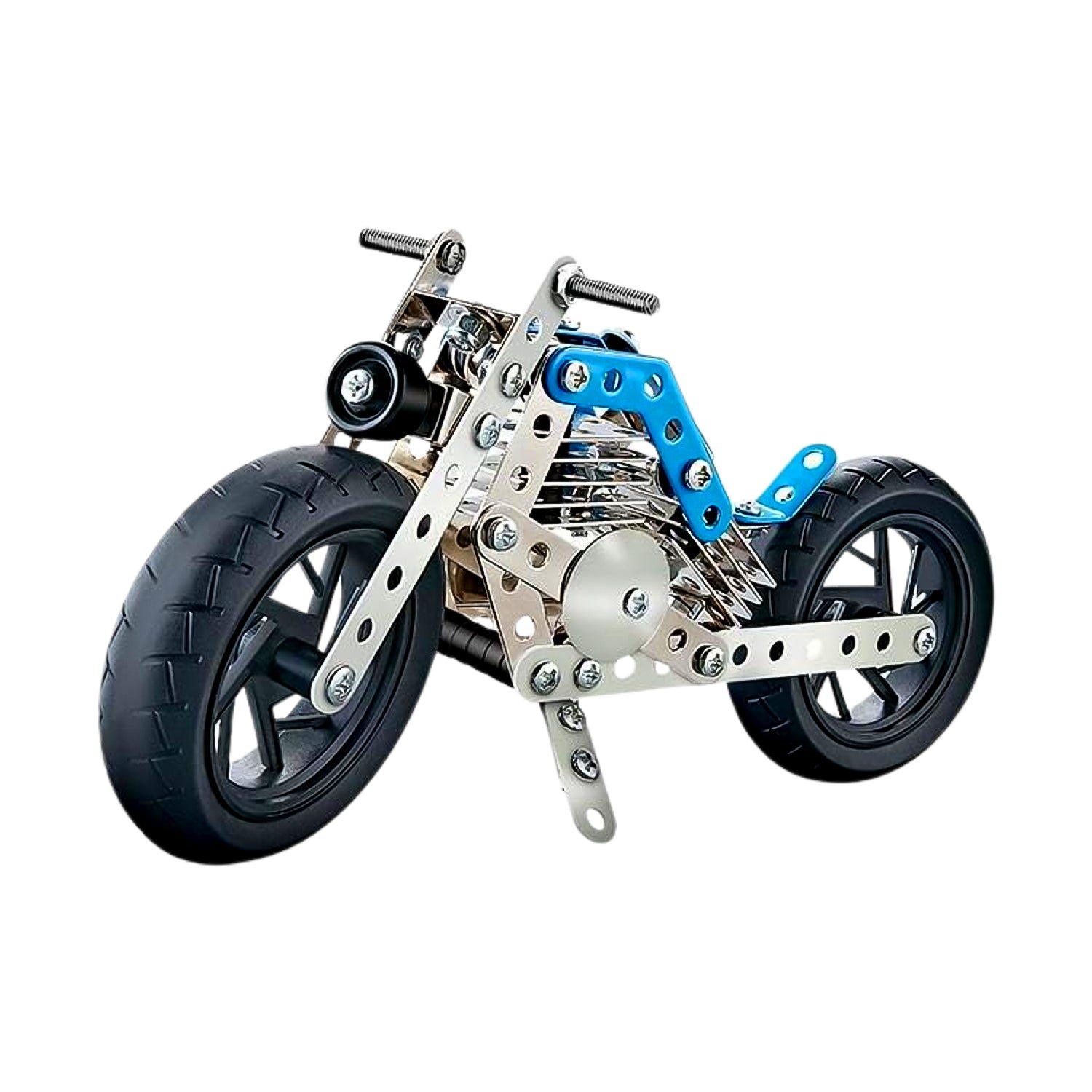 Metal Bike Construction Kit – 140 Part STEM Toy | Little Blocks