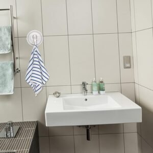 Plastic Suction Cup Hook – Heavy Duty Clear Hold (1 Pc)
