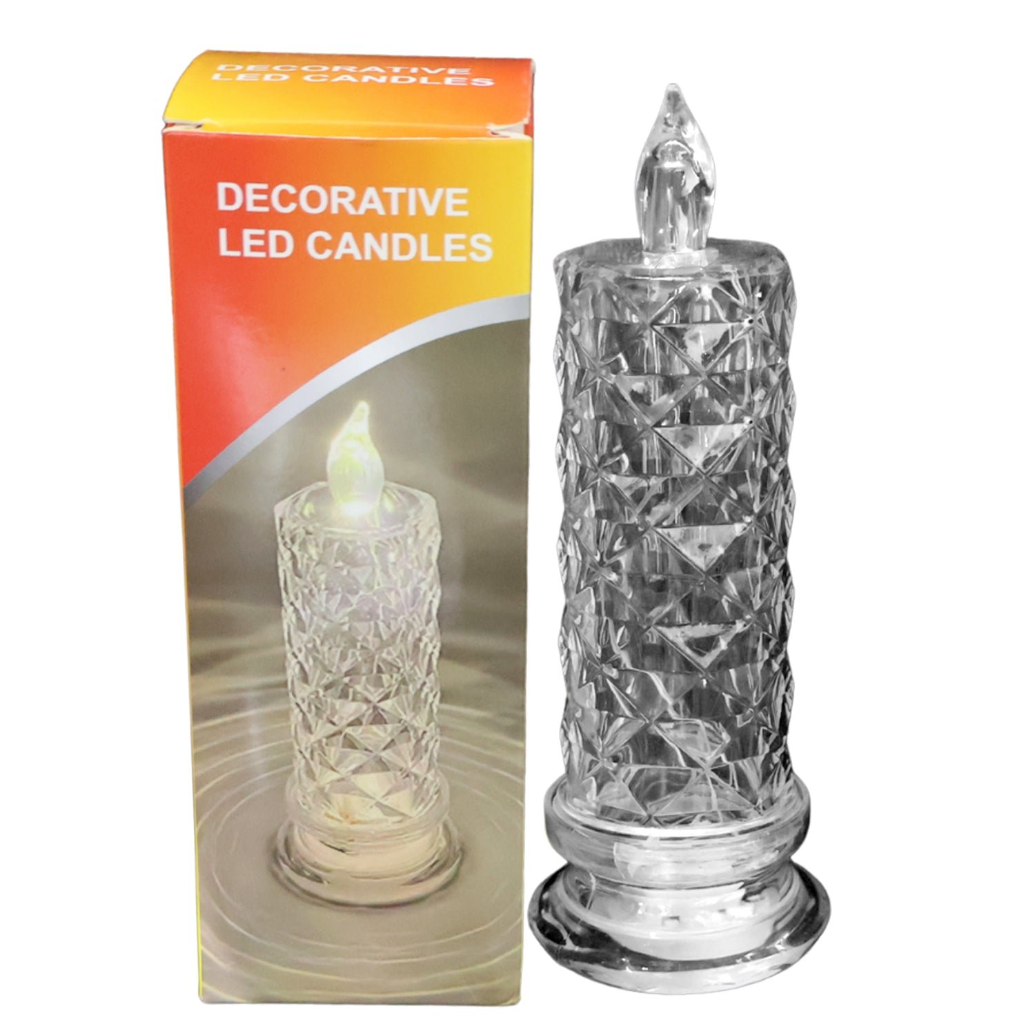 LED Crystal Candle Light – Flameless Safe Decorative Glow
