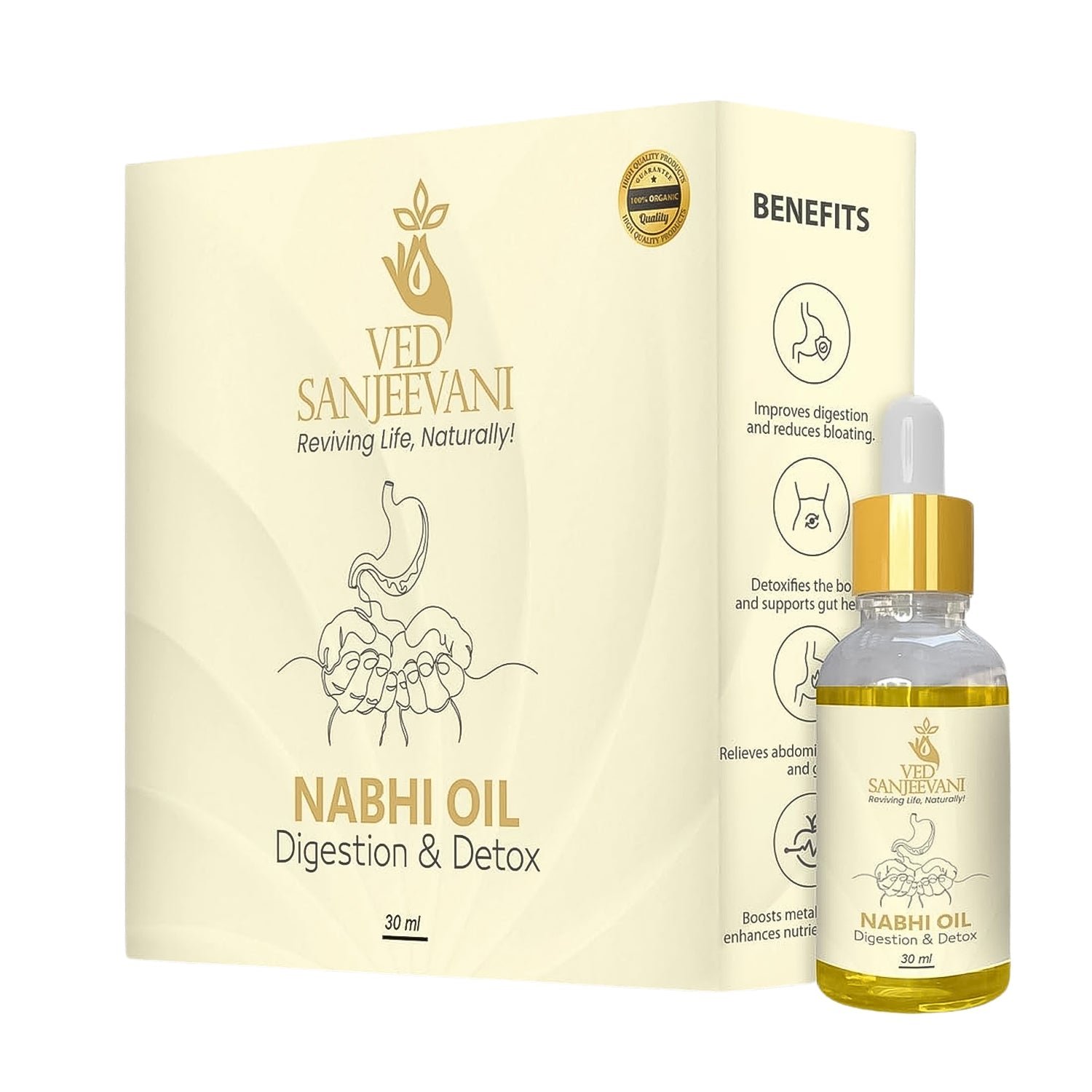 Nabhi Oil for Digestion – Organic Ayurvedic Detox & Gut Health