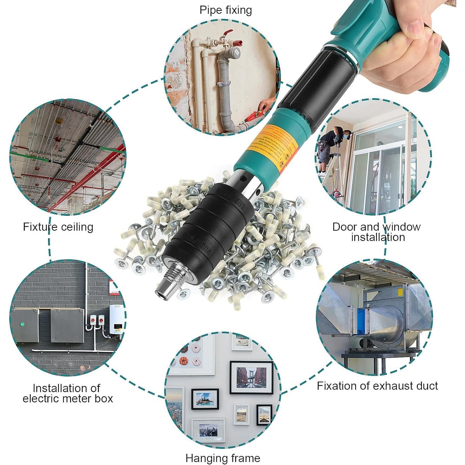 Manual Steel Nail Gun – Portable Wall Fastener | BoltForce