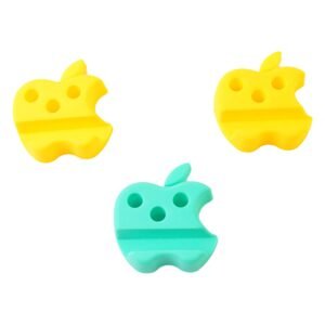 Mobile Stand with Pen Holder – Apple-Shaped Desk Organizer 3 Pc