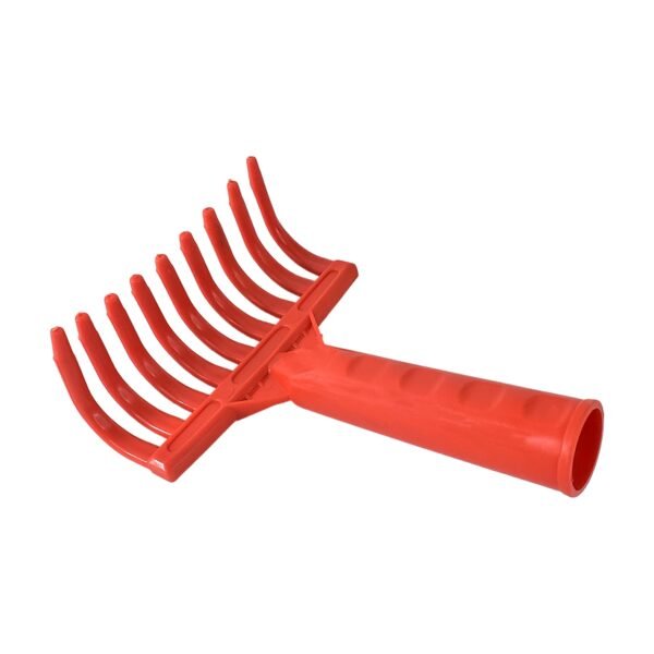 Plastic Garden Hand Rake – Lightweight 9-Tooth Cultivator Tool
