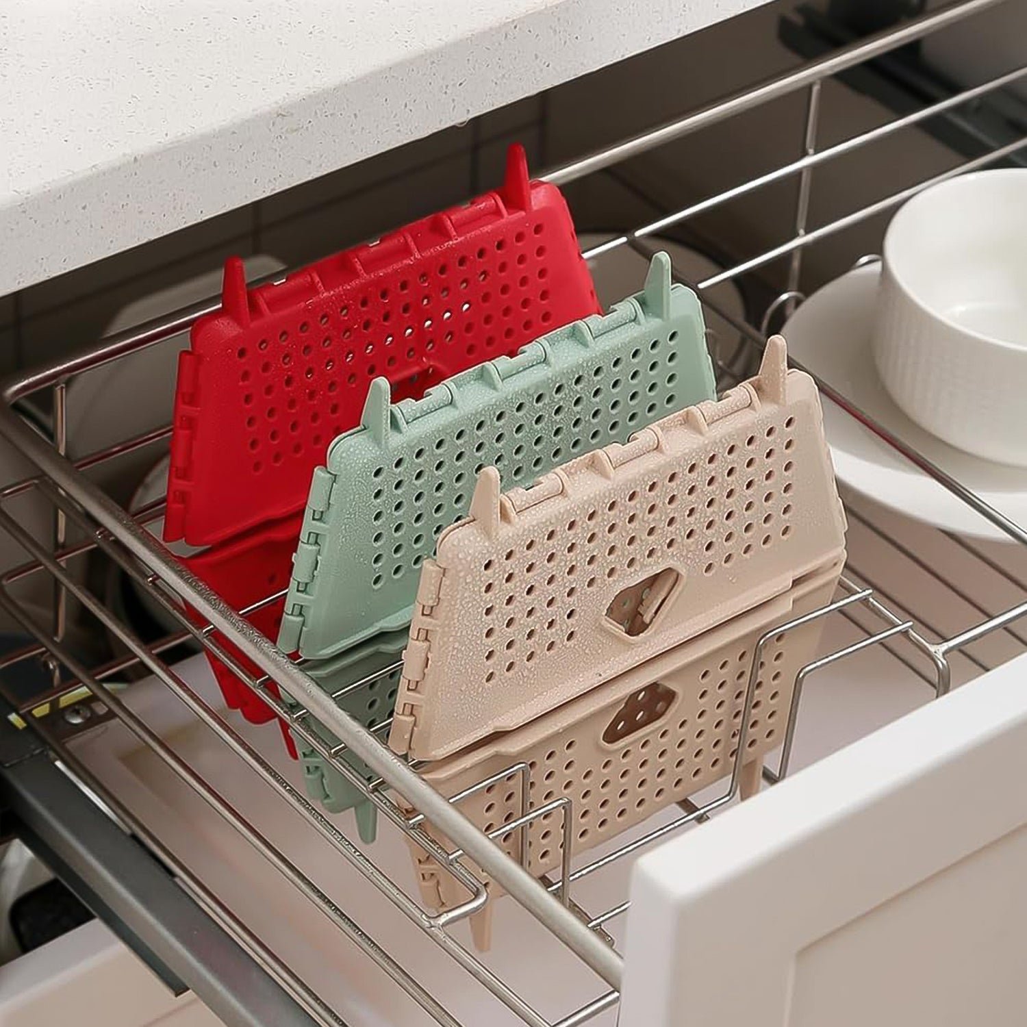 Foldable Storage Basket – Ventilated & Space-Saving | Tidy Table