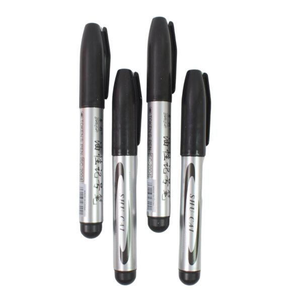 Black Marker Set – 4 Pcs for School & Office | ScribbleJoy
