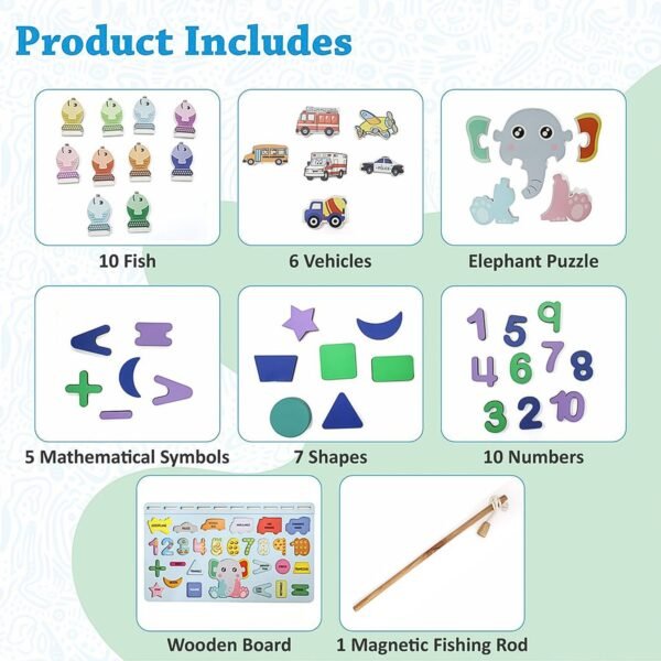 Wooden Number Puzzle – Magnetic Learning Board | Aditi