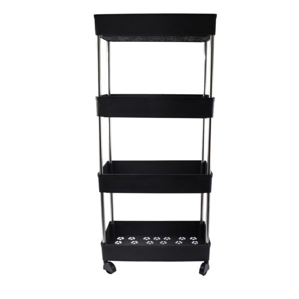 Movable Storage Rack Trolley – 4-Layer Heavy Duty Organizer