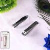 Folding Nail Clippers – Stainless Steel with File | Velvet Wellness