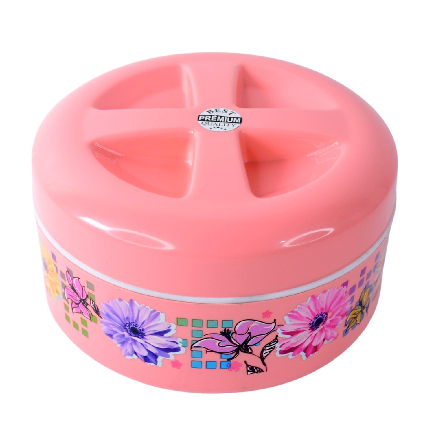 Insulated Lunch Box – Floral Print Double Wall Hot Pot
