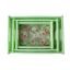 Serving Tray Set – Elegant Floral Design with Side Handles