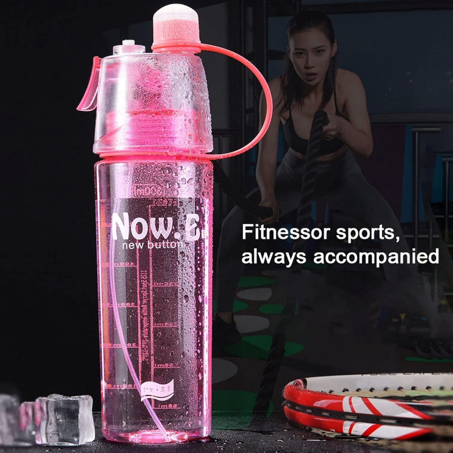 2-in-1 Mist Spray Water Bottle – 400ML BPA Free | Own Hydrate