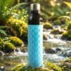 1100 ML Diamond Texture Sports Water Bottle – Leakproof Secure Cap