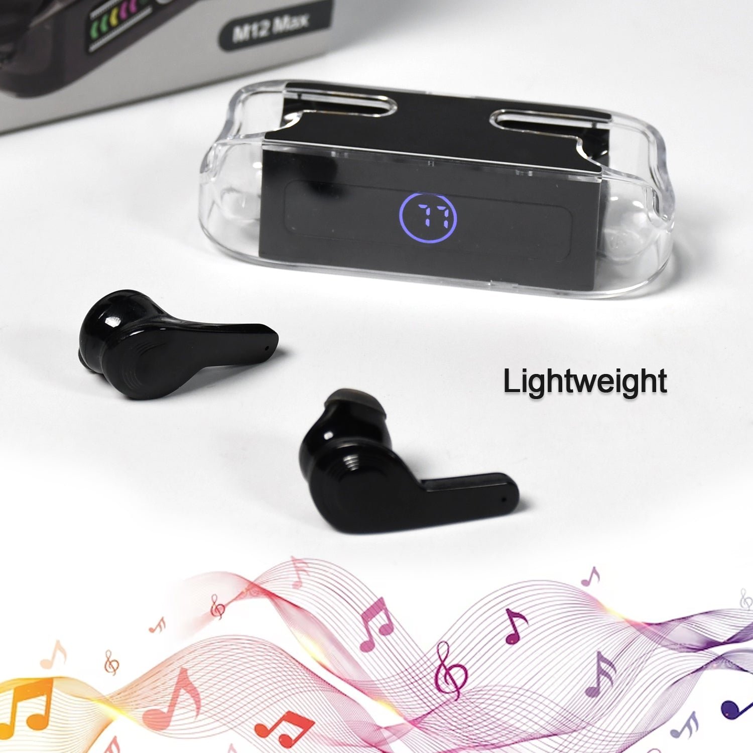 Wireless Earbuds M12 Max – Touch Control, 35H Playtime | Phonixio