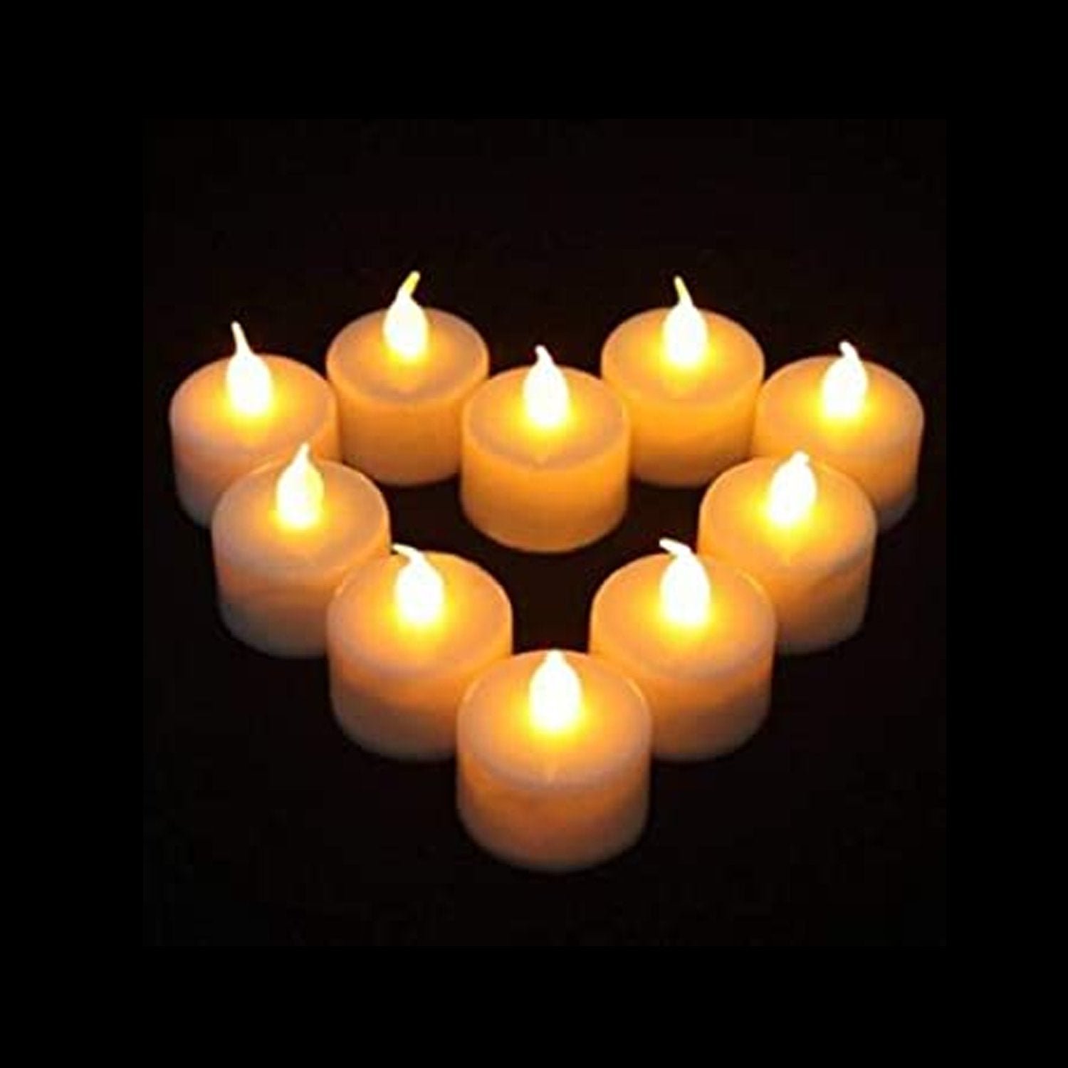 LED Tealight Candles – White 24 Pcs for Diwali Decor | Indo Glow