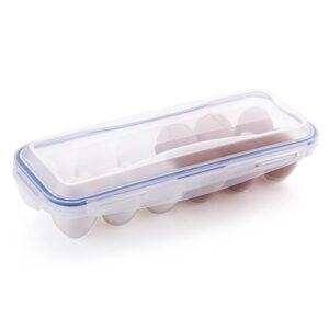 Egg Storage Box – 12-Grid Airtight Refrigerator Organizer