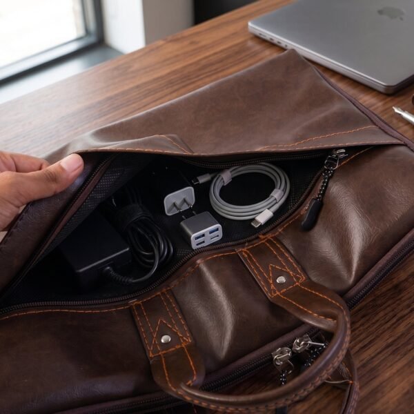 Leather Laptop Bag – Stylish & Durable Office Briefcase