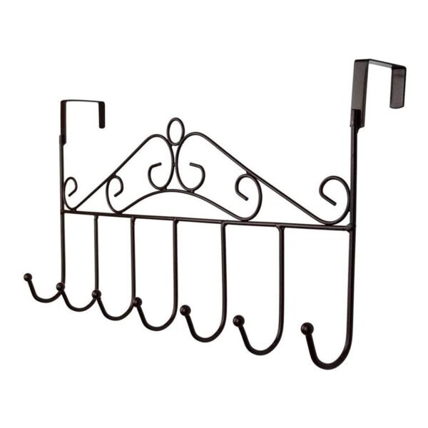 Over Door Hanger Rack – 7 Hooks Metal Organizer | Indo Glow