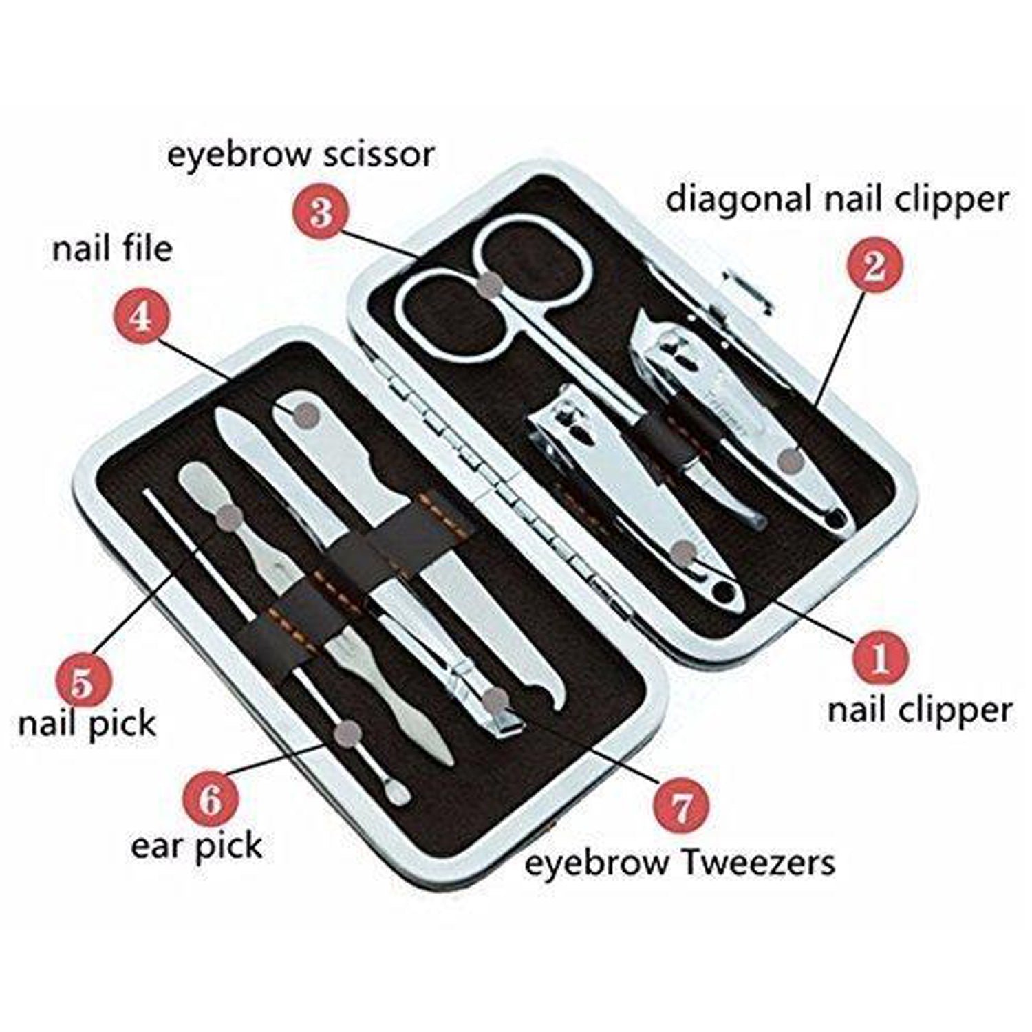 Manicure Pedicure Kit – 7-in-1 Nail Care Set | Velvet Wellness