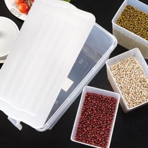 Refrigerator Organizer Box – 3 Compartments, Airtight | Lunchie Bunchie
