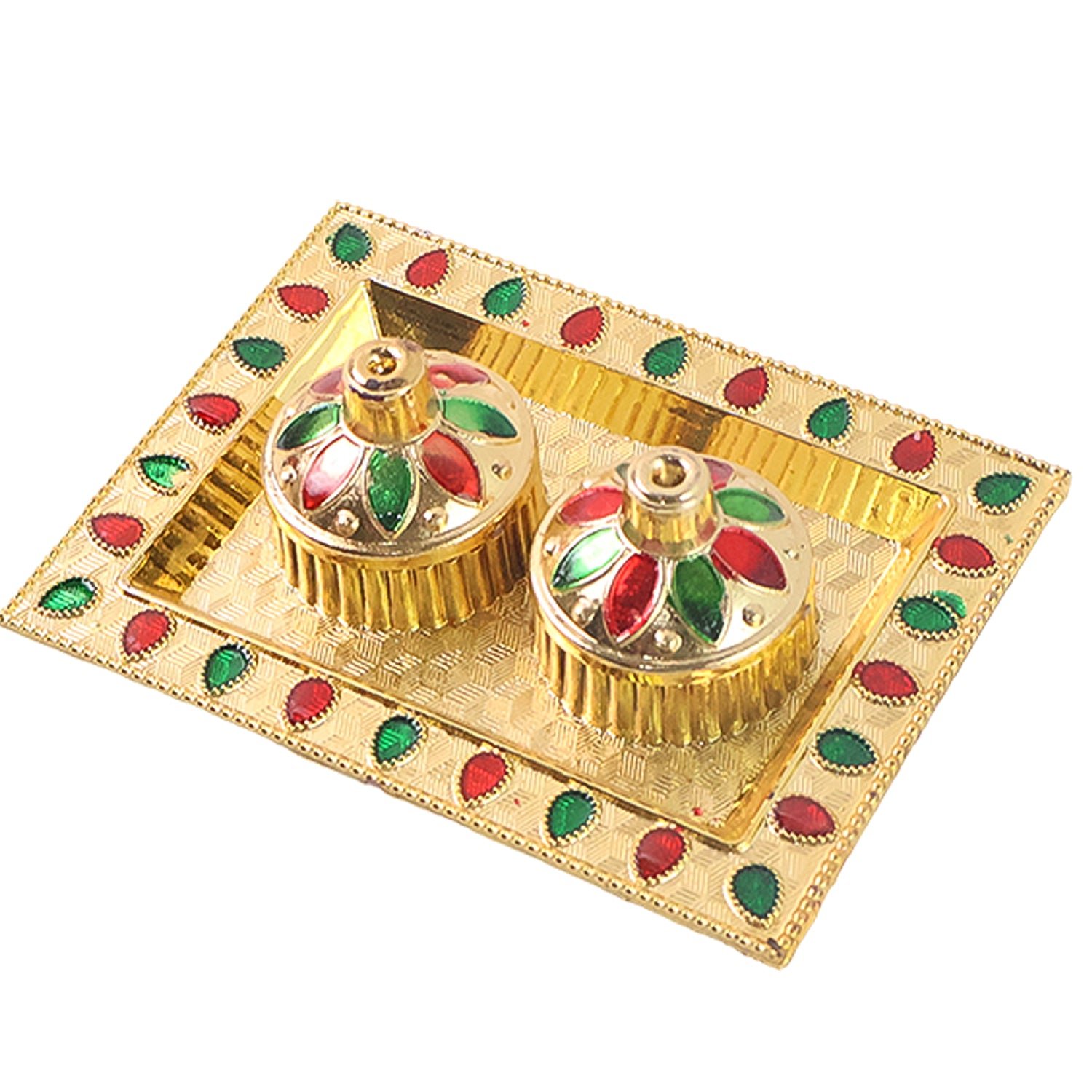 Raksha Bandhan Pooja Thali – Festive Plastic Kumkum Holder | CookAura