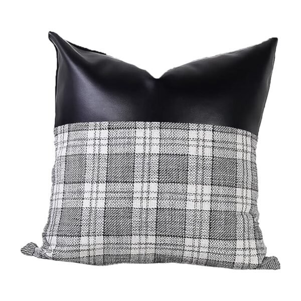 Leather & Cotton Pillow Covers – 23x22 Inch Set of 2 | Styleva