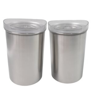 Stainless Steel Airtight Containers – 2 Pc Set (500ml Each) | Konvex