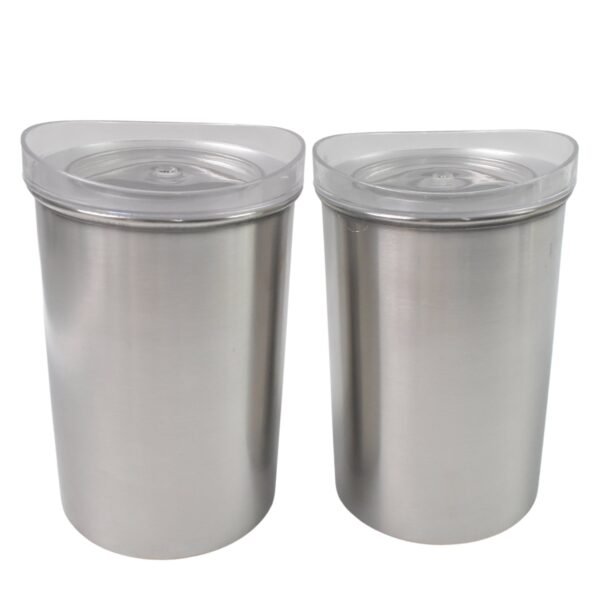 Stainless Steel Airtight Containers – 2 Pc Set (500ml Each) | Konvex