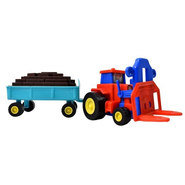 Friction Tractor Toy – Durable Plastic with Bricks Trolley | Aditi