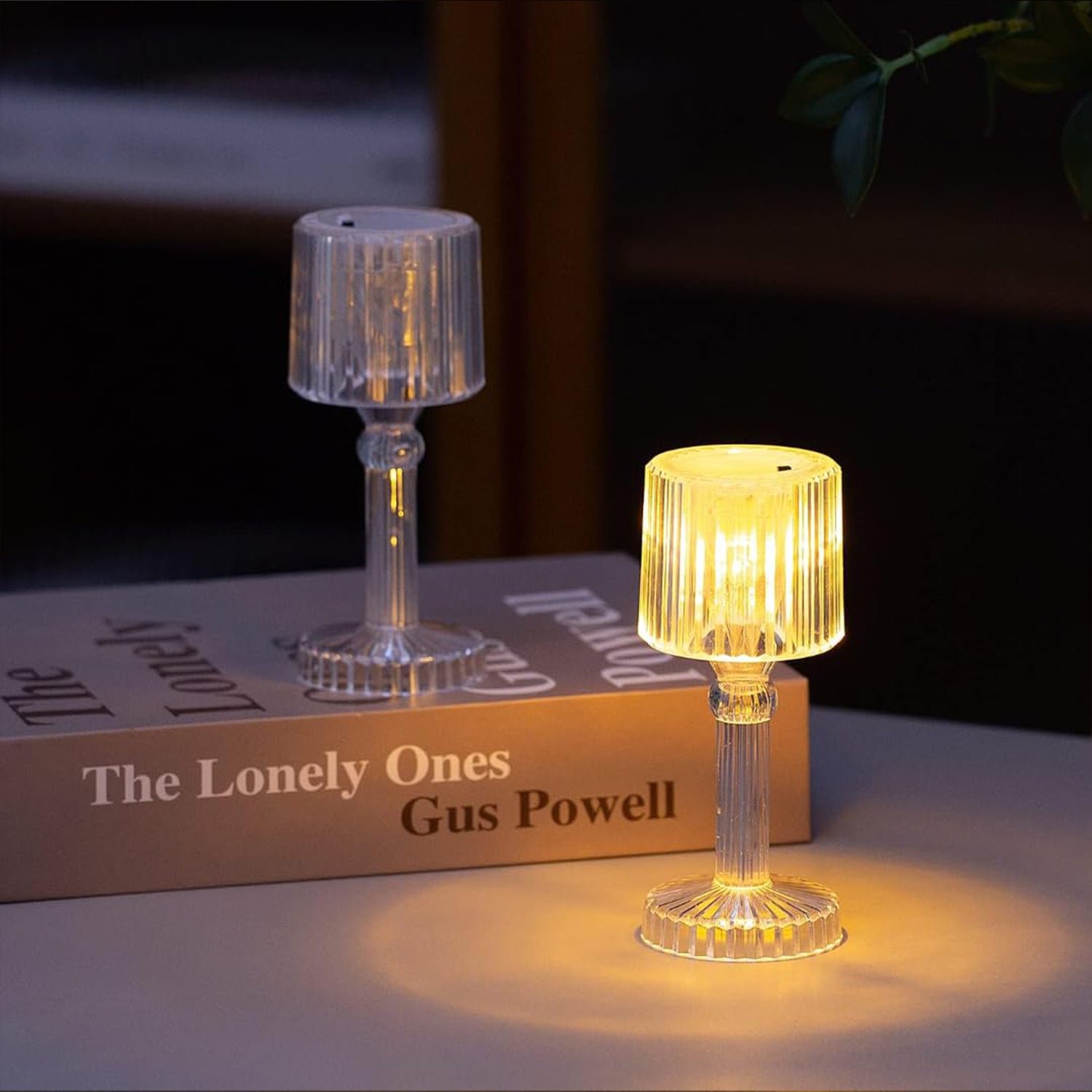 Crystal LED Desk Lamp – Portable Acrylic Glow | Deskrova
