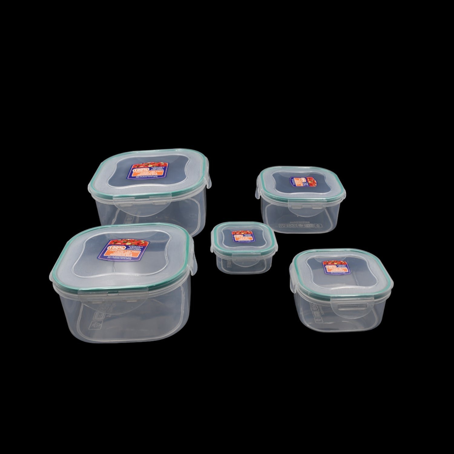 Kitchen Storage Containers – 5 Pc Airtight Set | Tidy Table