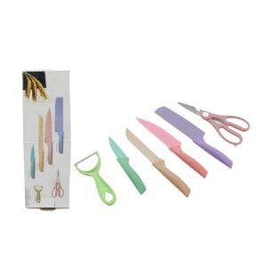 Kitchen Knife Set – Professional 6 Pc Steel with Storage | CookAura
