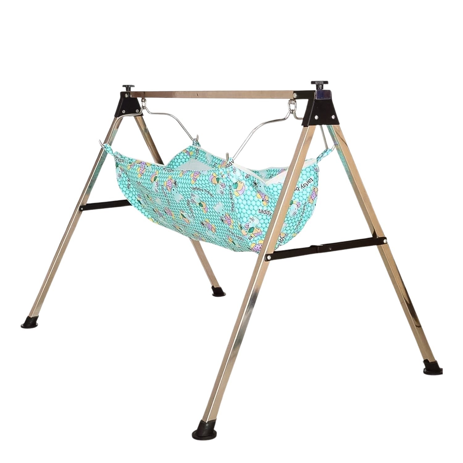 Baby Cradle Ghodiyu – Portable Stainless Steel Folding Swing Stand