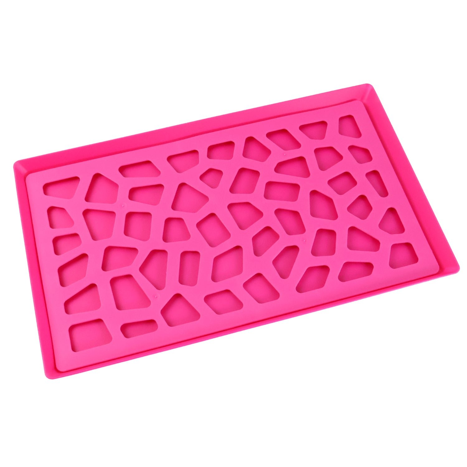 Plastic Kitchen Tray – Durable Modern Hollow Design 40x25 cm