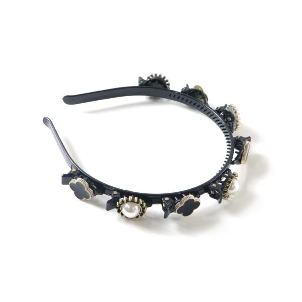 Decorative Headband – Elegant Pearl & Floral Design for Women
