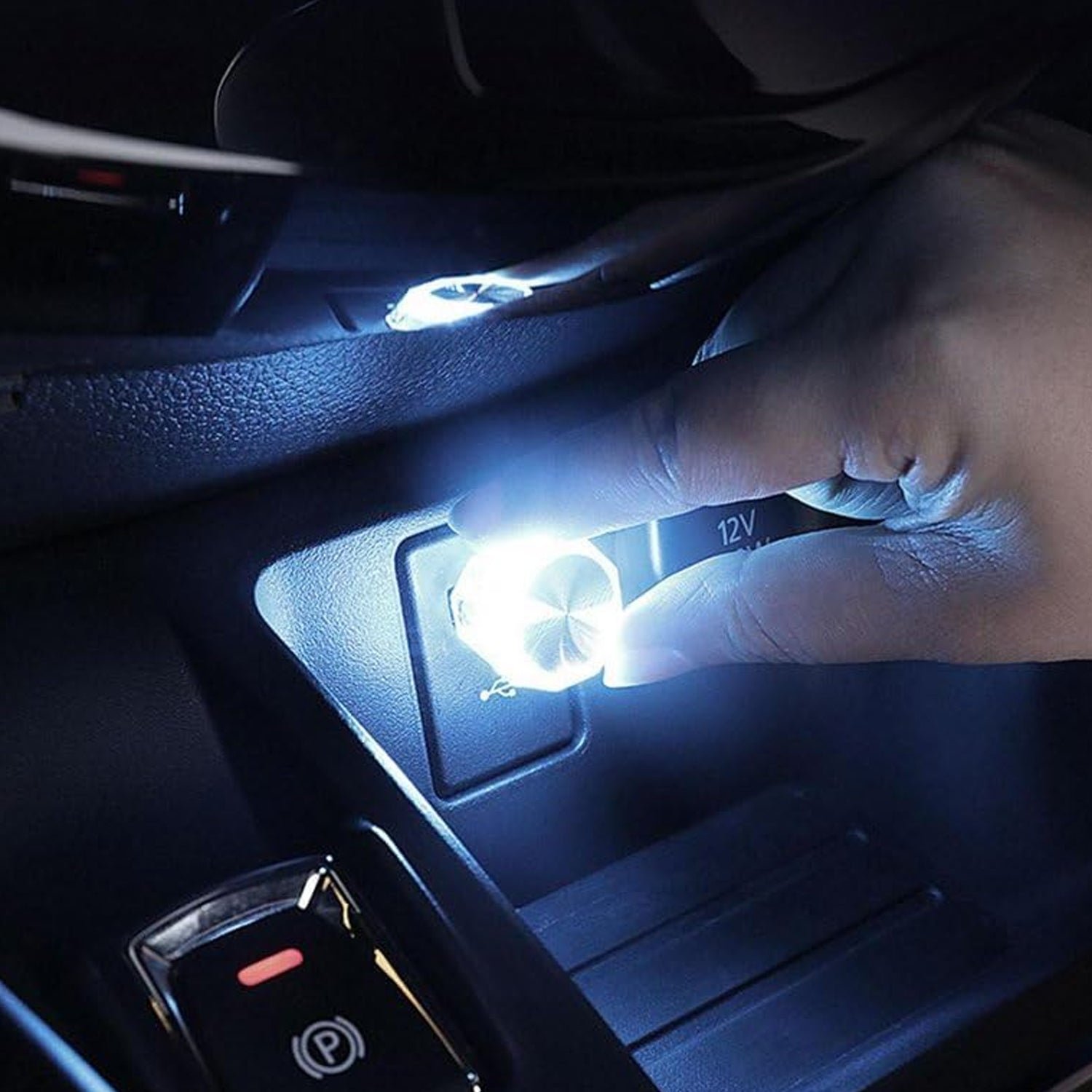 USB Car Interior Light – Diamond Shape LED Lamp |