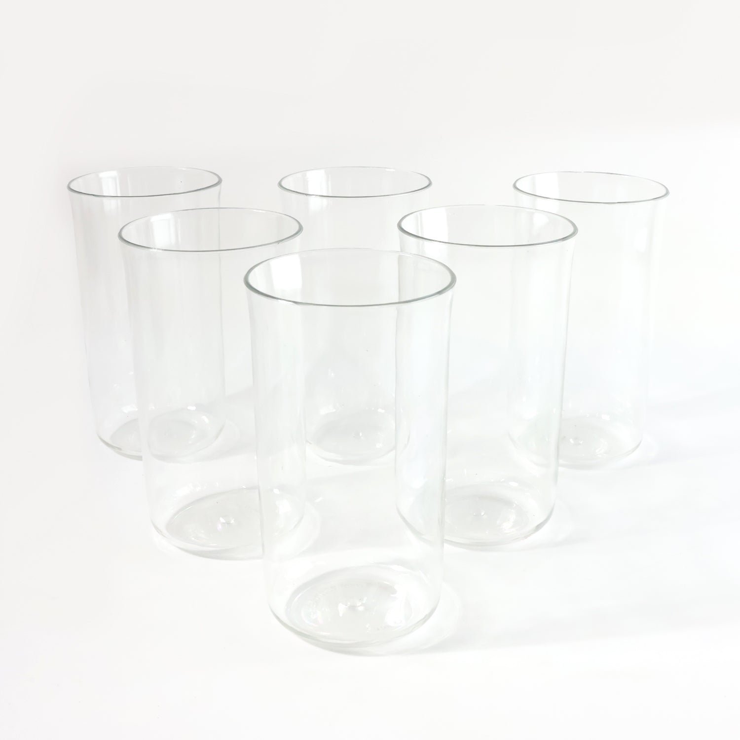Glossy Plastic Glass Set – Durable 300ml Lightweight Tumblers (6 Pc)