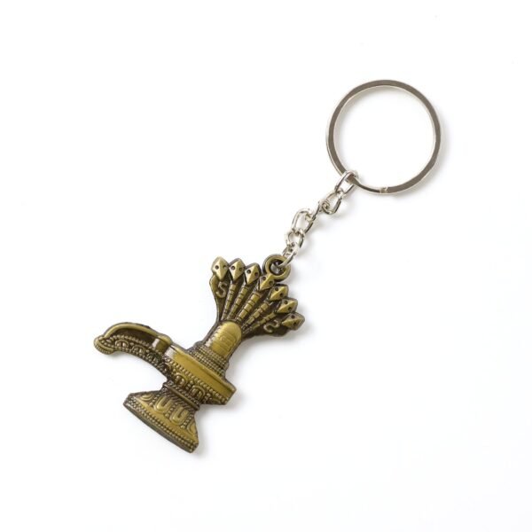 Lord Shiva Shivaling Metal Keychain – Durable Spiritual Accessory