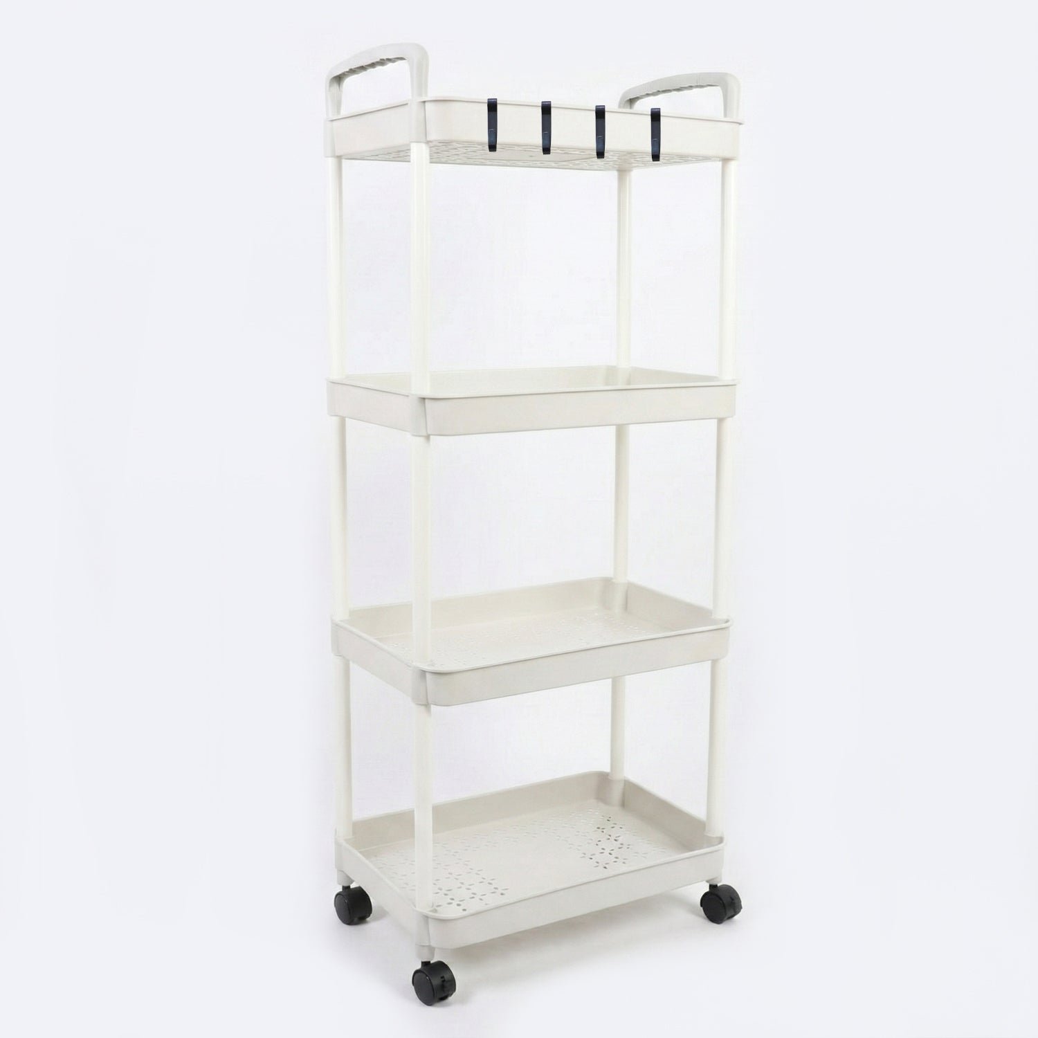 4 Layer Kitchen Trolley with Wheels – Multipurpose Storage Organizer