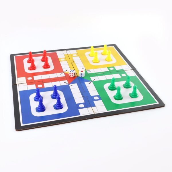 Pocket Ludo Game – Foldable Travel Board Set for Kids & Family