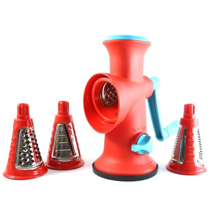 Manual Rotary Grater – 4 in 1 Interchangeable Blades for Easy Grating