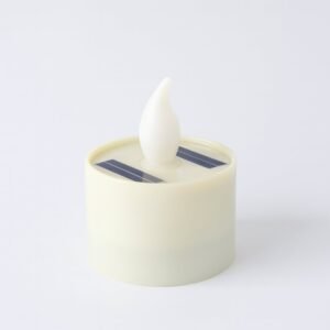 Solar Powered LED Flameless Candle – Safe Warm Glow for Decor
