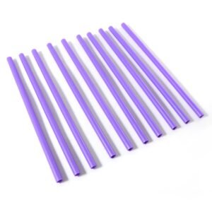 Reusable Plastic Drinking Straws – Pack of 10 Durable Straws