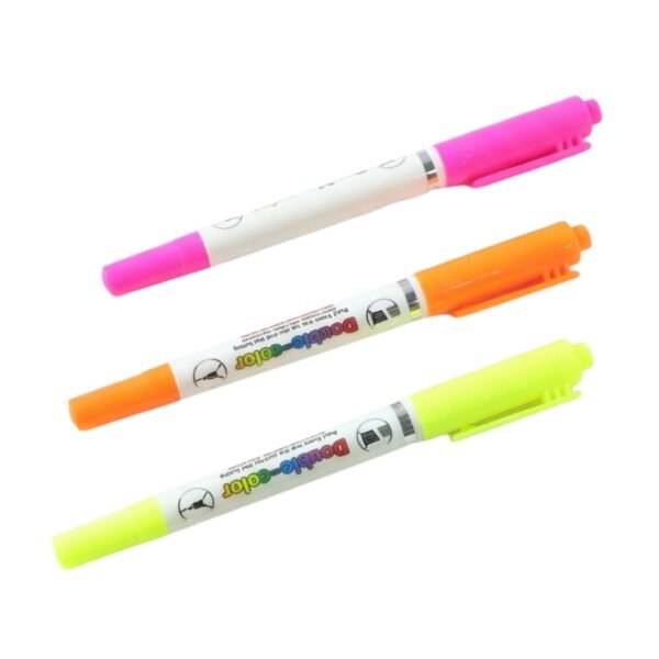 Highlighter Marker Pens – Vibrant Dual Tip for Notes & Drawing