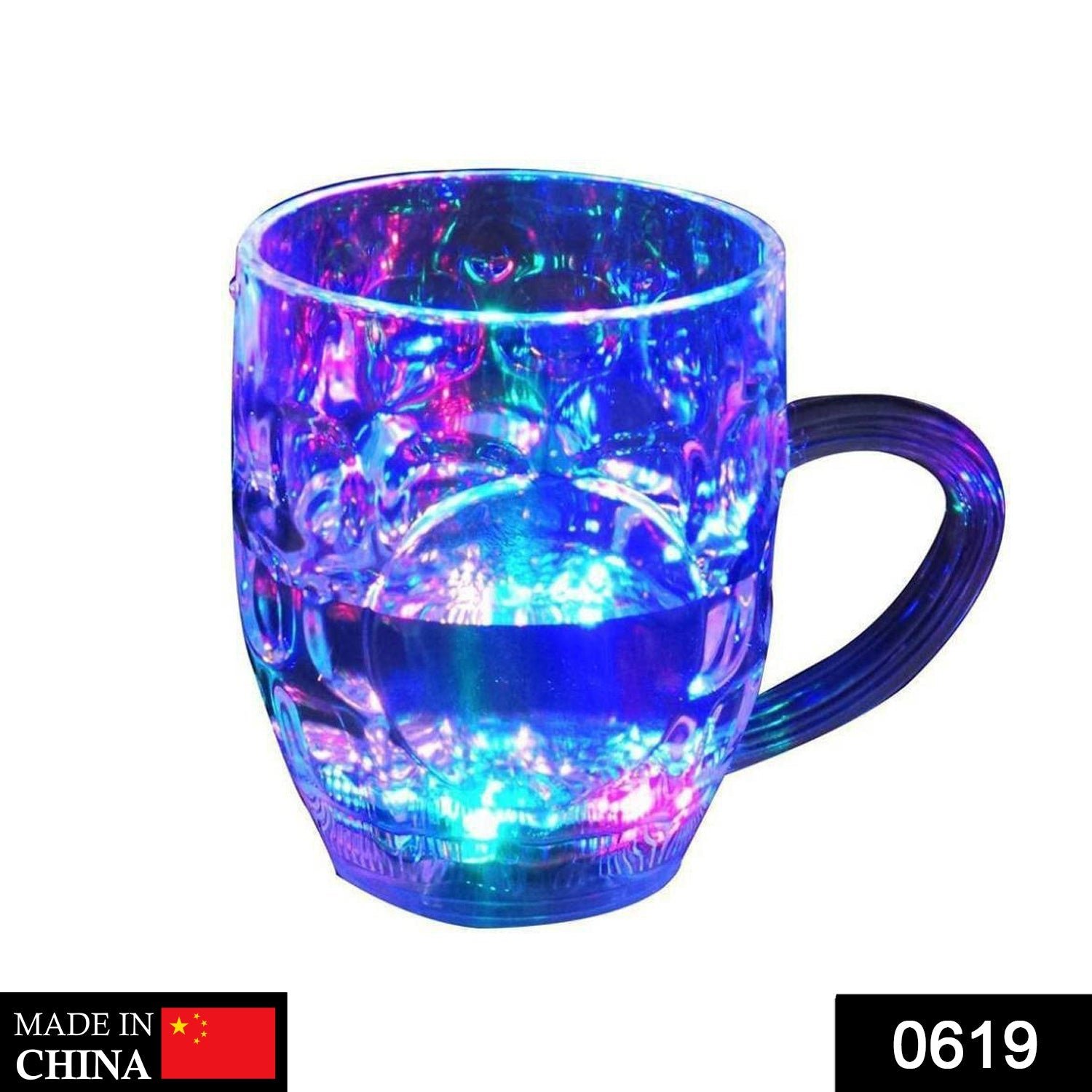 LED Glass Cup – Rainbow Colour Changing Mug | Indo Glow