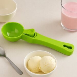 Ice Cream Scoop – Durable Green Plastic & Non-Stick | Indo Glow