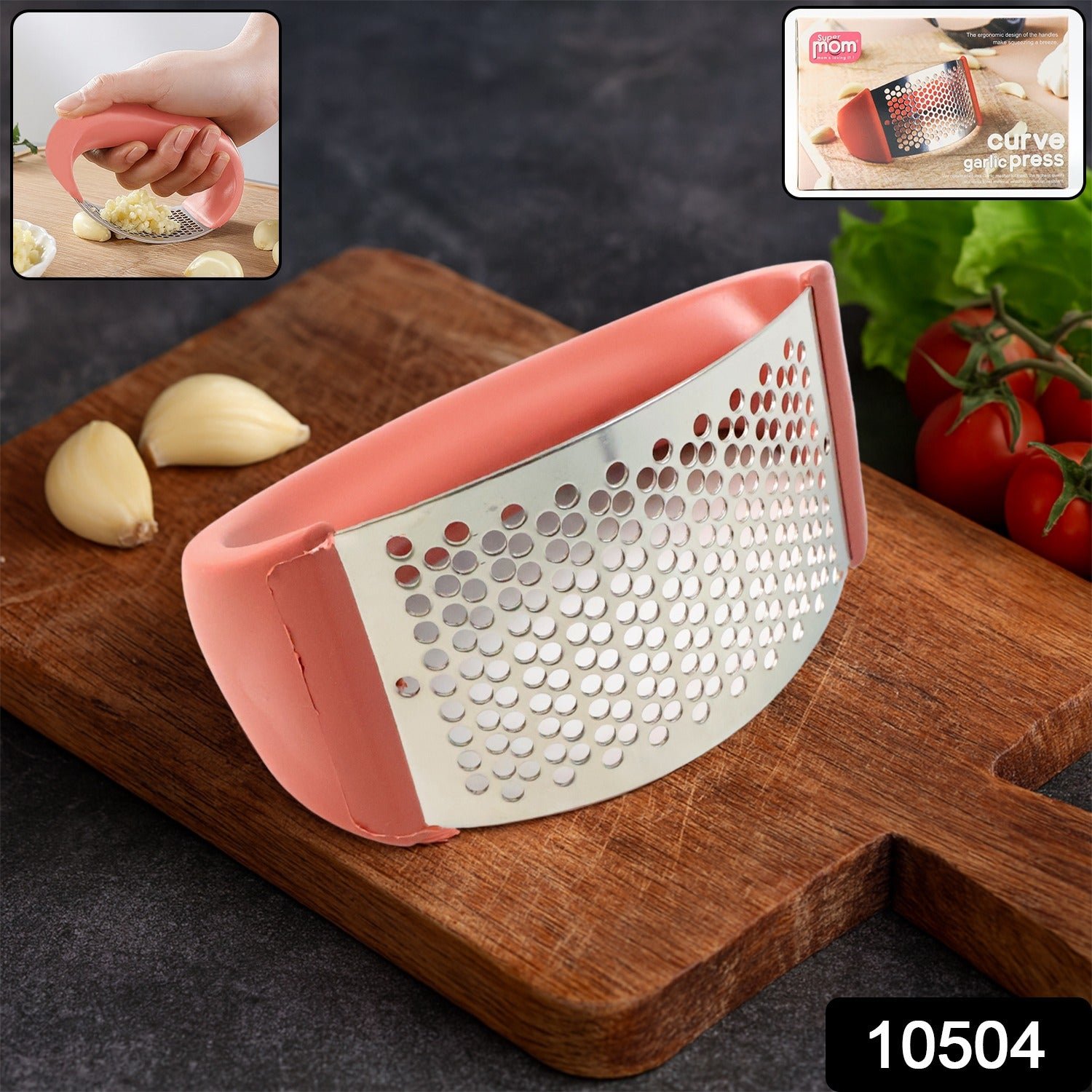 Garlic Press – Ergonomic Curve for Easy Crushing