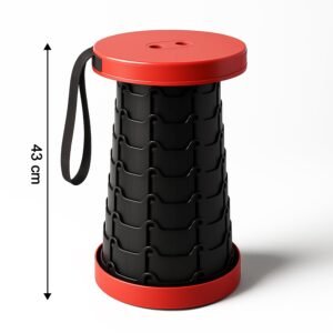 Telescopic Folding Stool – Adjustable Compact Portable Seat